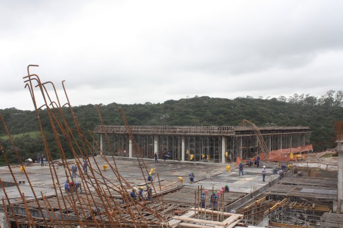 Secretário visita às obras de construção do Hospital Parelheiros acompanhando o prefeito Fernando Haddad