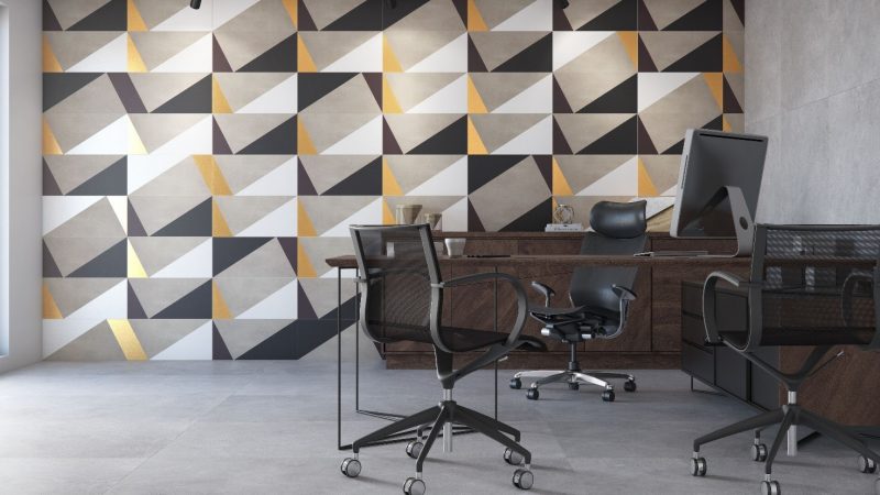 Paredes geométricas: Decoração traz modernidade ao ambiente